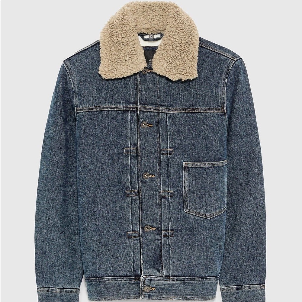 Zara Denim Jacket with Darts - Picture 2 of 3
